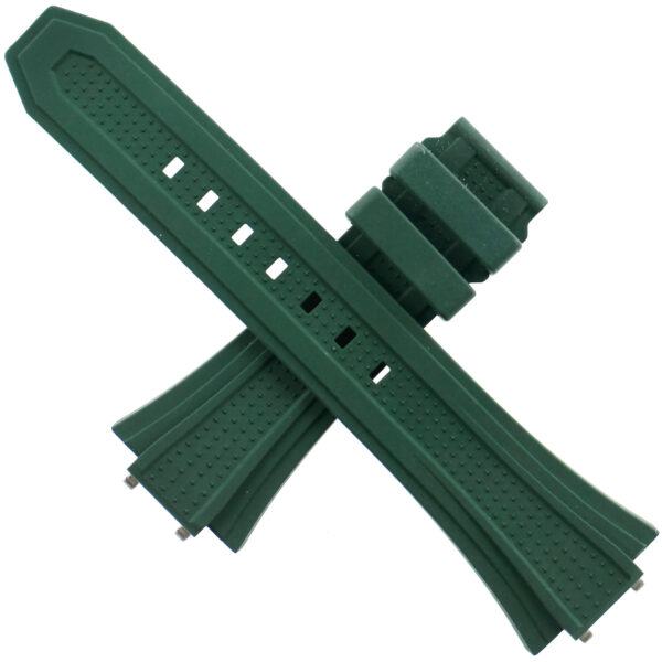 authentic zenith defy skyline lagoon green watch strap 26 18/120 70 rubber