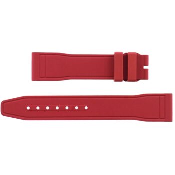 authentic iwc rubber strap pilot's watch easx change 20 18/120 80 red