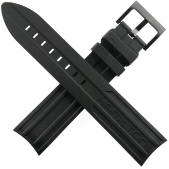 Authentic HAMILTON Khaki - Rubber Watch Strap with Buckle - 21-20/110-80