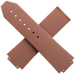 authentic hublot big bang rubber watch strap 25 22/100 80 brown