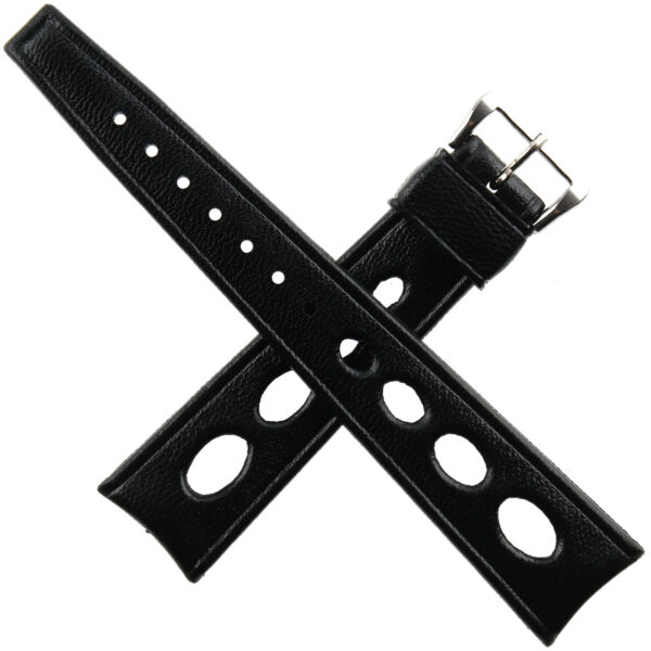 vintage watch strap apollo x fifty fathoms aqua lung rubber black swiss made