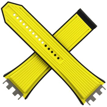 Authentic HUBLOT Big Bang Unico Yellow/Black Rubber Strap