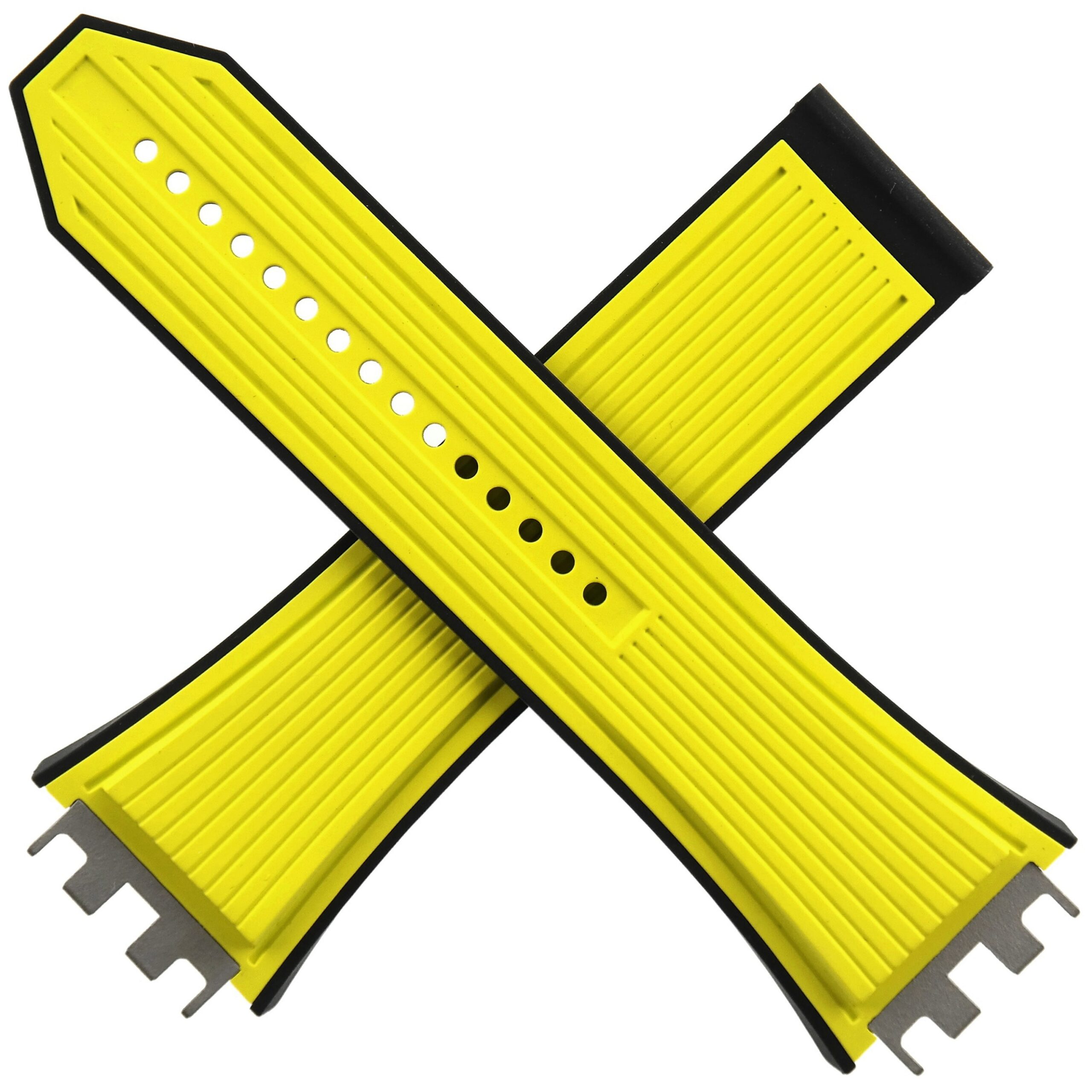 Authentic HUBLOT Big Bang Unico Yellow/Black Rubber Strap