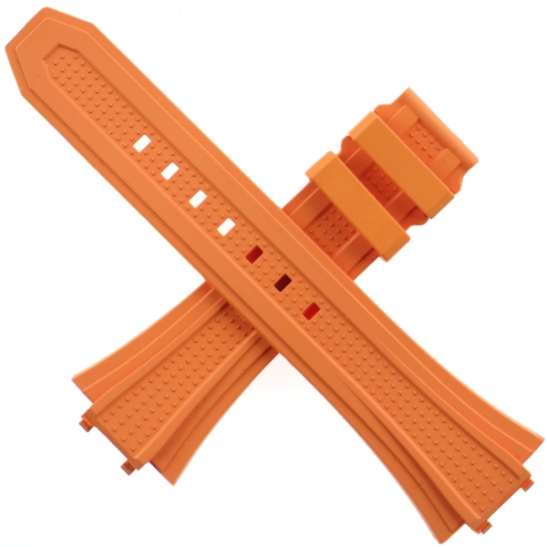 authentic zenith defy quick change rubber watch strap delta orange