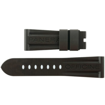 authentic panerai officine watch strap rubber 26 22/120 70 brown