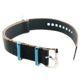 TAG HEUER AUTAVIA Black and brown Fabric Strap BC0961 - 21 mm