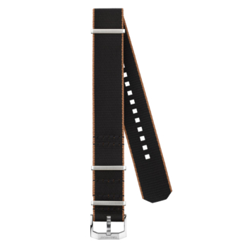 TAG HEUER AUTAVIA Black and Brown Fabric Strap BC0961 - 21 mm