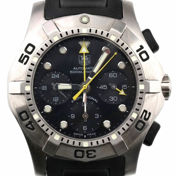 tag heuer aquagraph cn211a automatic chronograph diving watch
