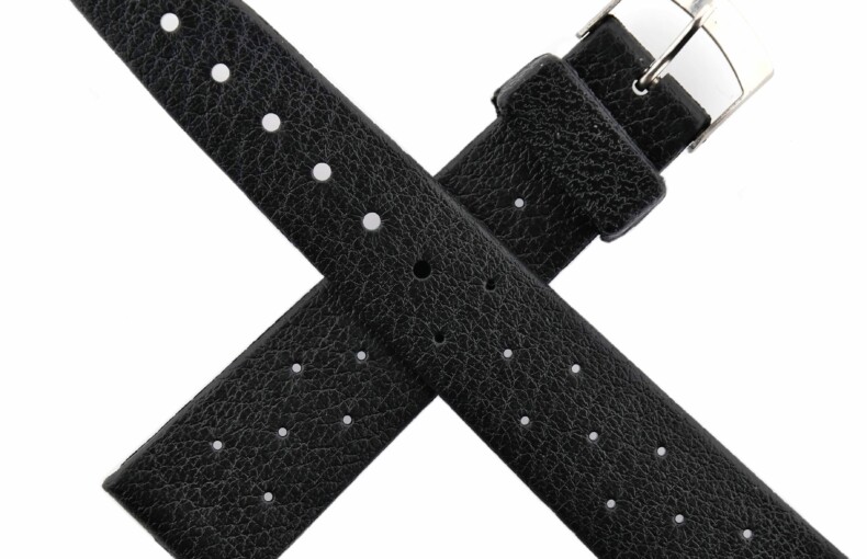 vintage bestfit tropic star watch strap 23219 19 mm black swiss made