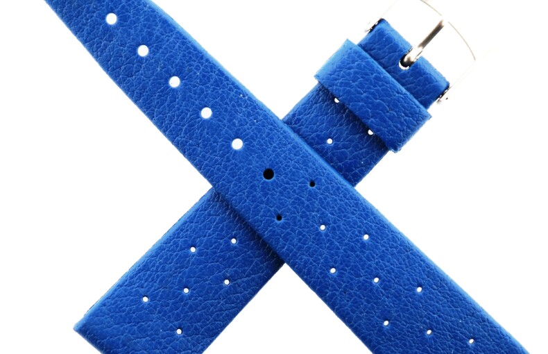 vintage bestfit tropic star watch strap 23219 19 mm blue swiss made