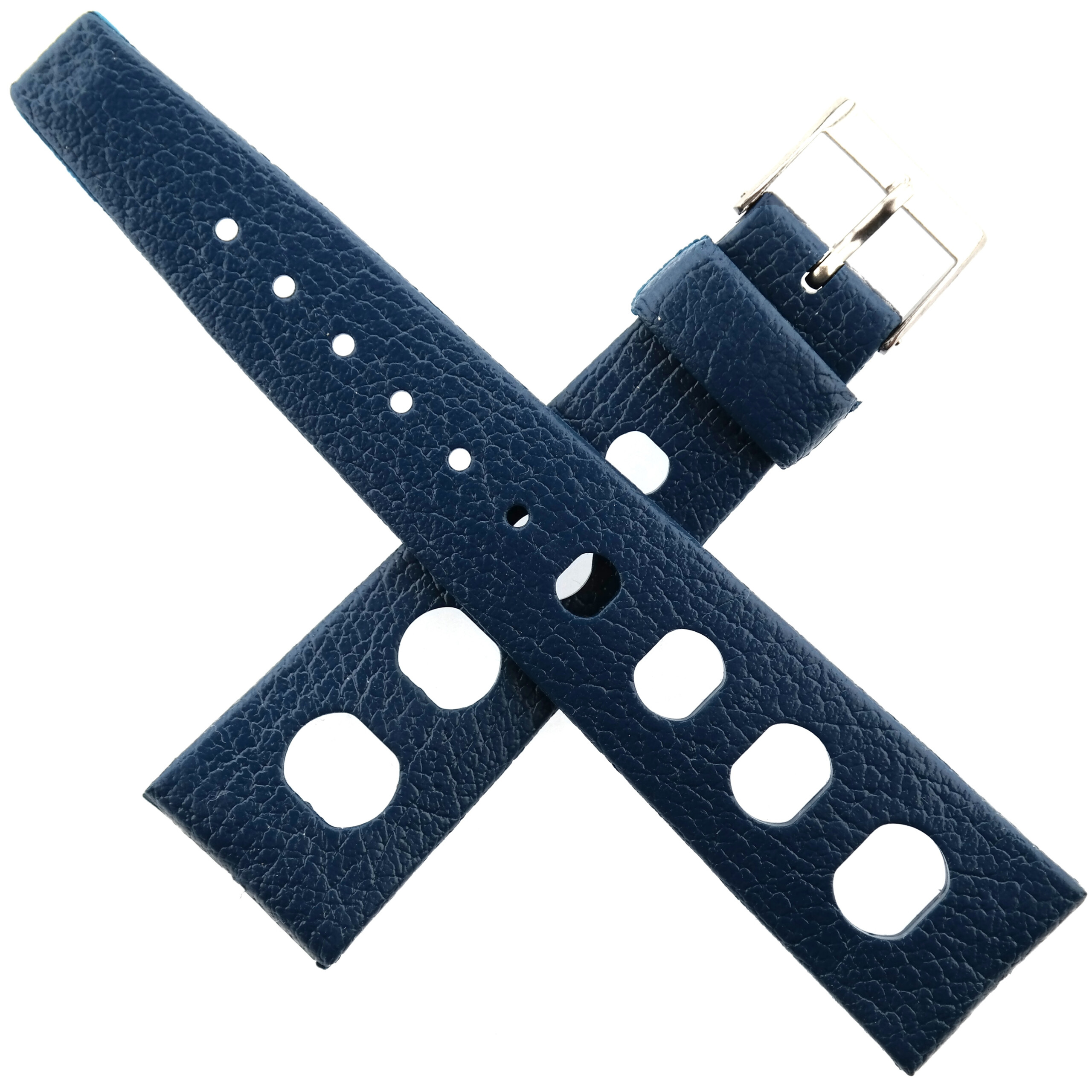 vintage bestfit tropic sport watch strap 23322 22 mm blue swiss made