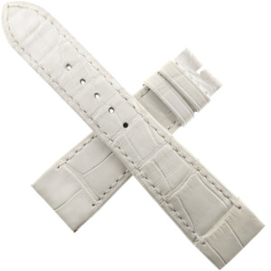 jaeger lecoultre reverso leather watch strap 19.5/16 65/100 white