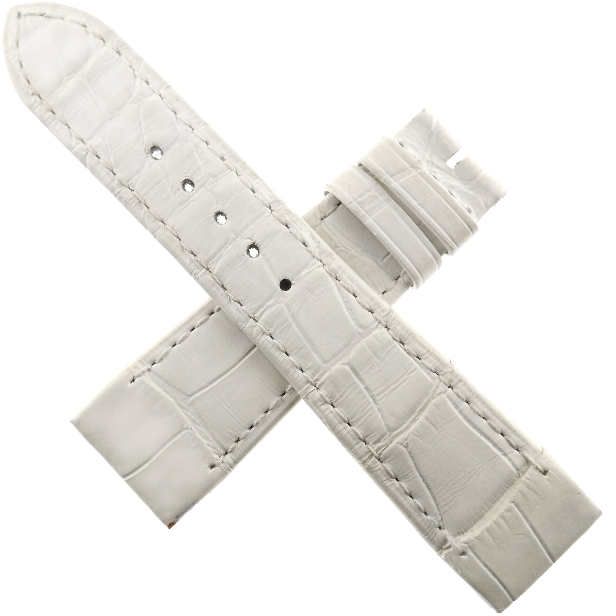JAEGER LECOULTRE - Reverso - Leather Watch Strap - 19.5/16 65/100 - White