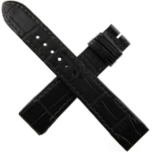jaeger lecoultre reverso leather watch strap 18/16 75/110 black