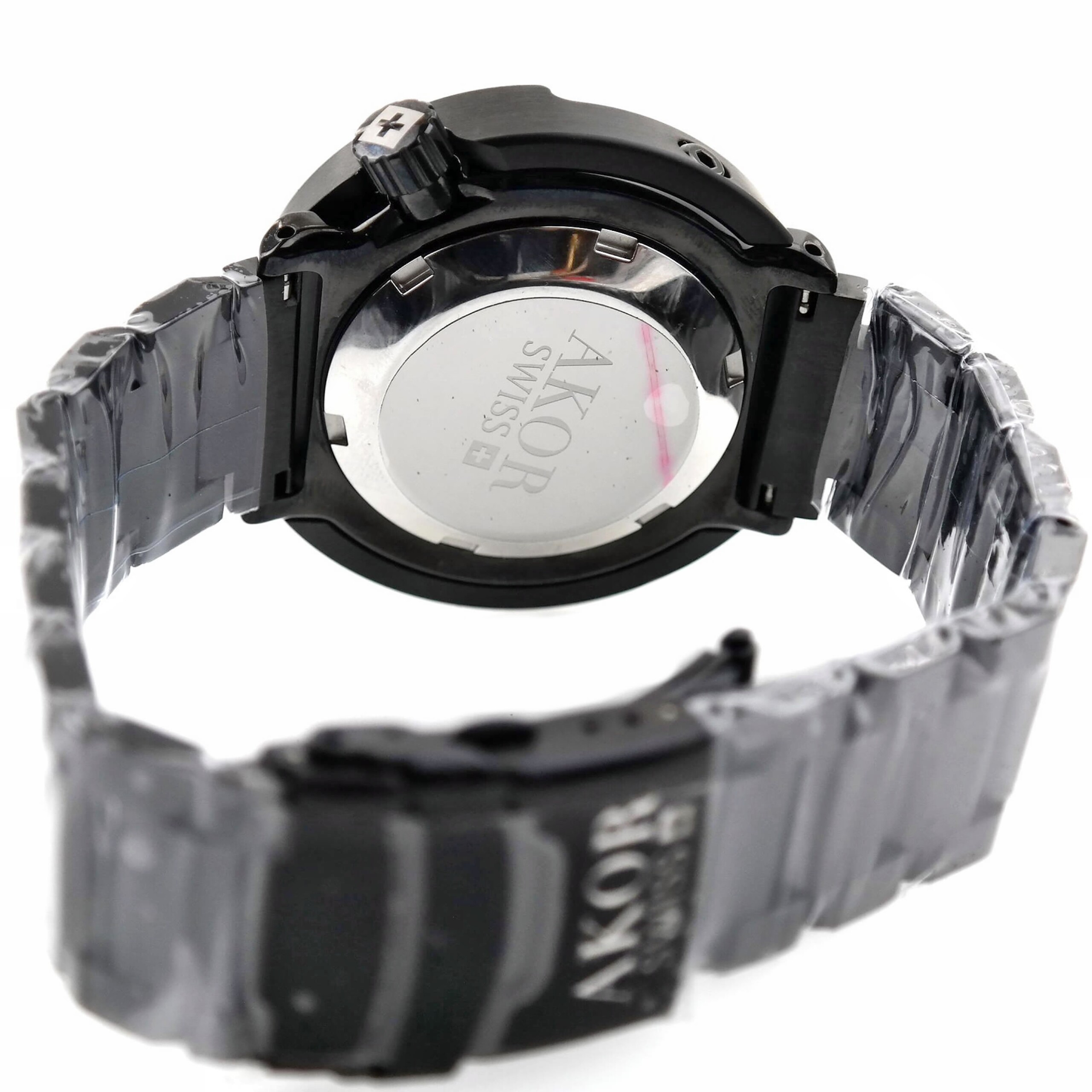 AKOR SWISS - DEEP SEA HUNTER Automatic Watch - Diving 300 M - All Black