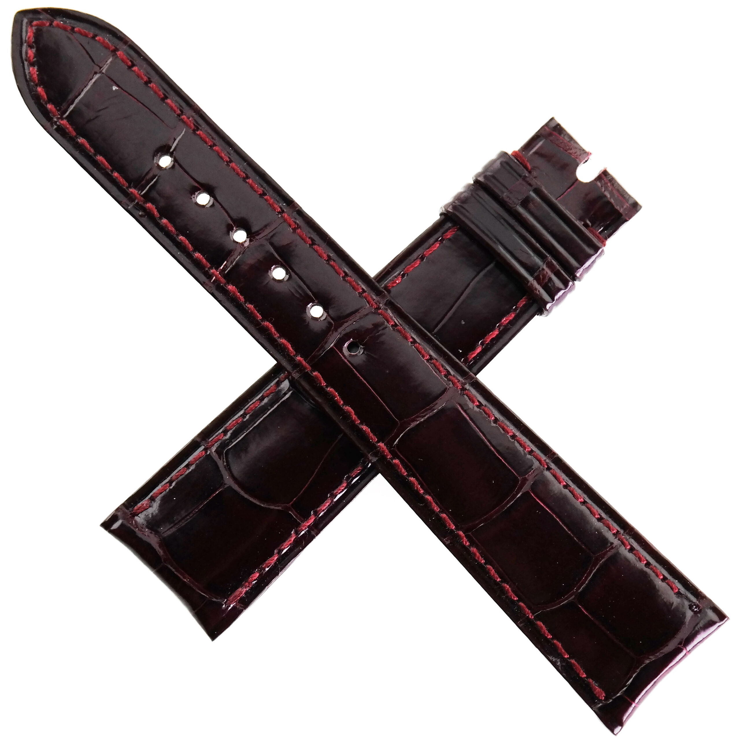 Authentic AUDEMARS PIGUET Watch Strap - Lacquered Leather - 20-16/110-70
