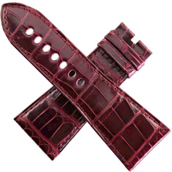 Authentic CARTIER Tank Divan - Luxury Watch Strap - 29-22/105-70 - Bordeaux