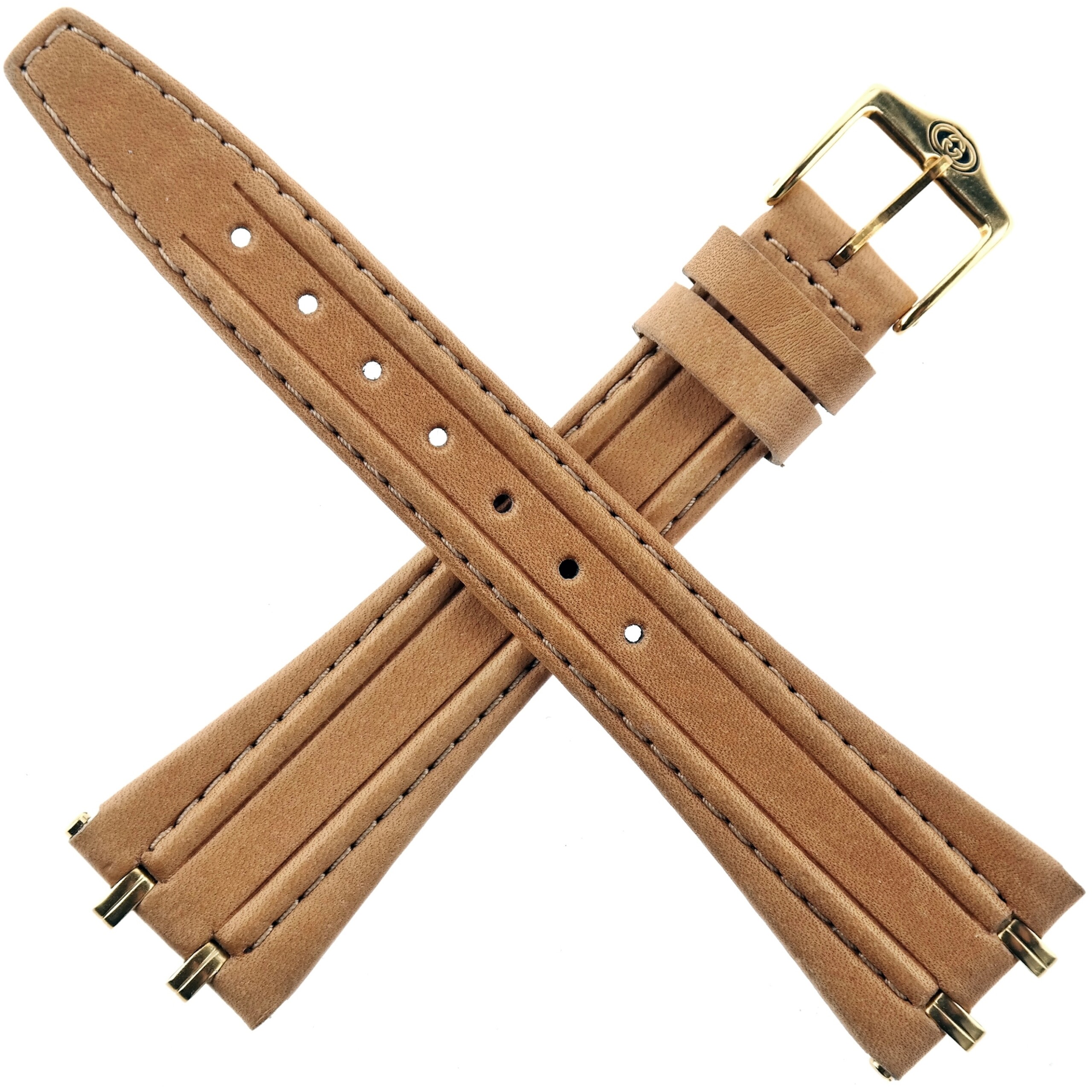 Authentic GUCCI Watch Strap - Leather - 22 mm - Made in Switzerland