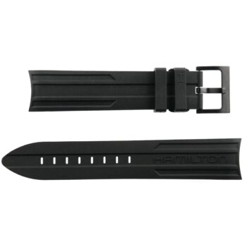 Authentic HAMILTON Khaki - Rubber Watch Strap with Buckle - 21-20/110-80
