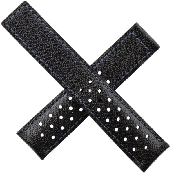 Authentic Heuer Re-Edition Perforated Watch Strap - 19 mm