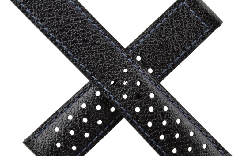 Authentic Heuer Re-Edition Perforated Watch Strap - 19 mm