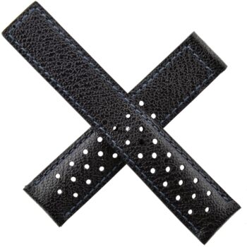 Authentic HEUER Re-Edition Perforated Watch Strap - 19 mm