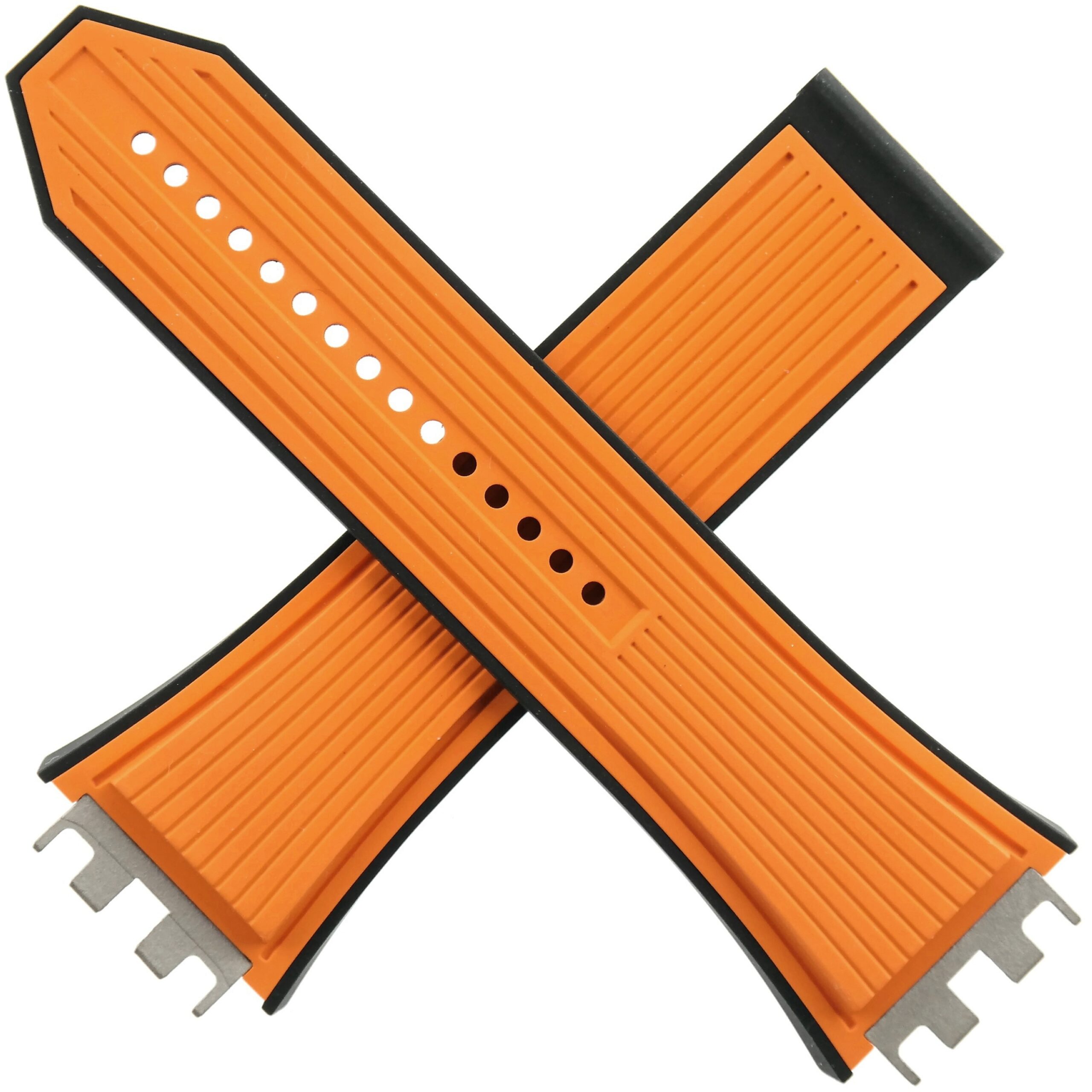 Authentic HUBLOT Big Bang Unico Orange/Black Rubber Strap