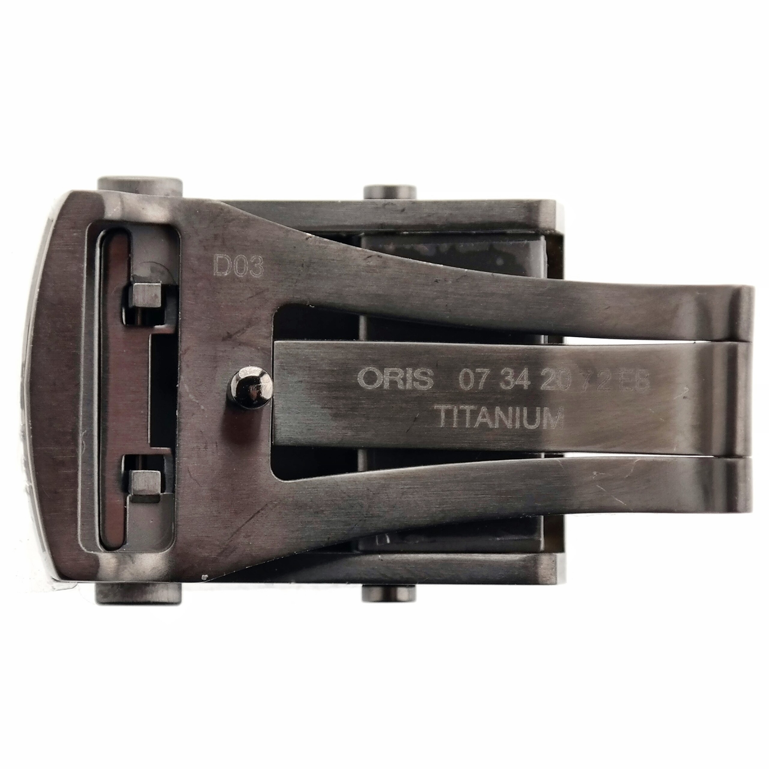Authentic ORIS Aquis - Deployant Clasp - Buckle - 07342072EB - Titanium - 20 mm