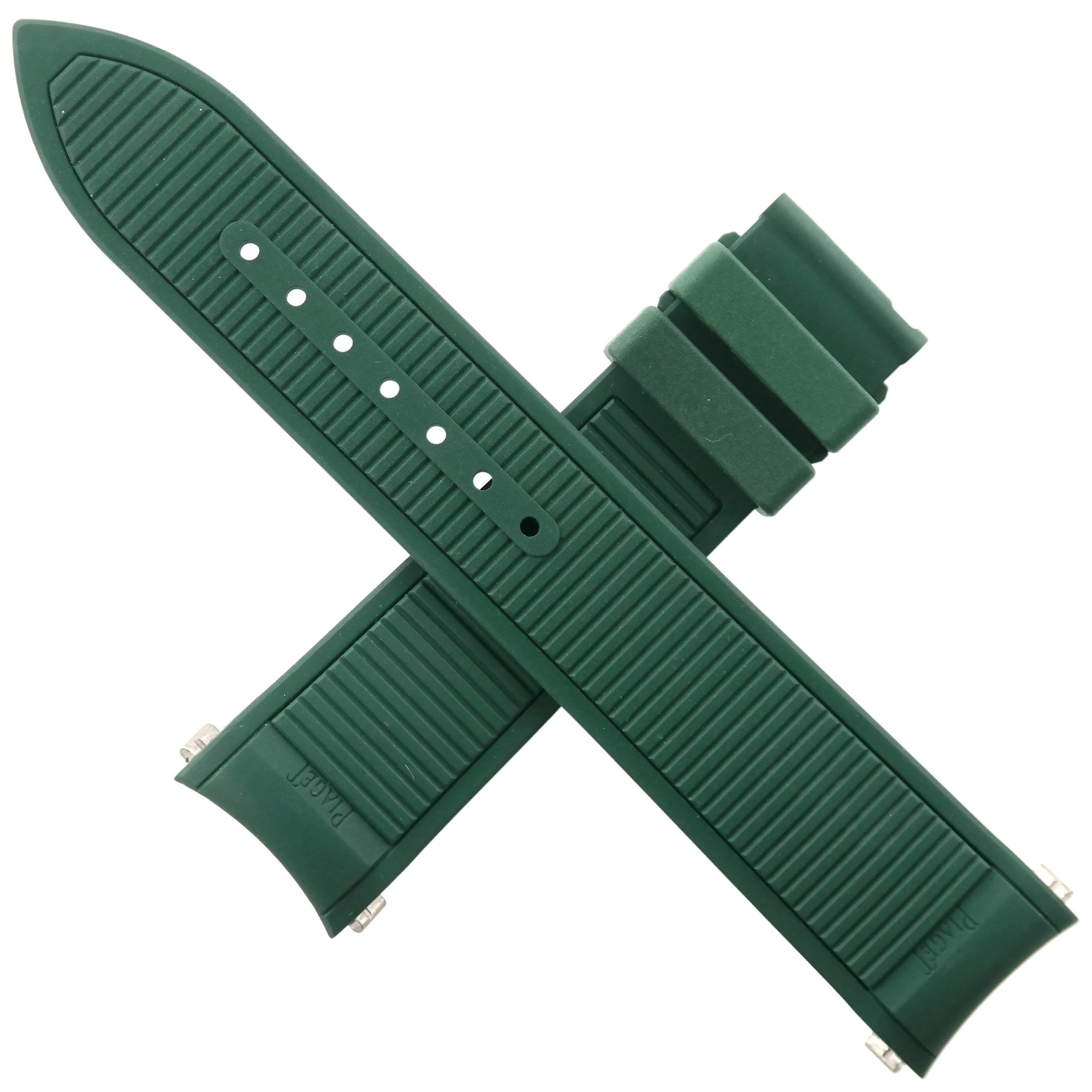 Authentic PIAGET – 21-19/120-75 – Luxury Watch Rubber Strap – Green