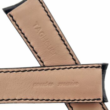 Authentic TAG Heuer Luxury Watch Strap - 20 mm - Curved Ends - Cousu Main