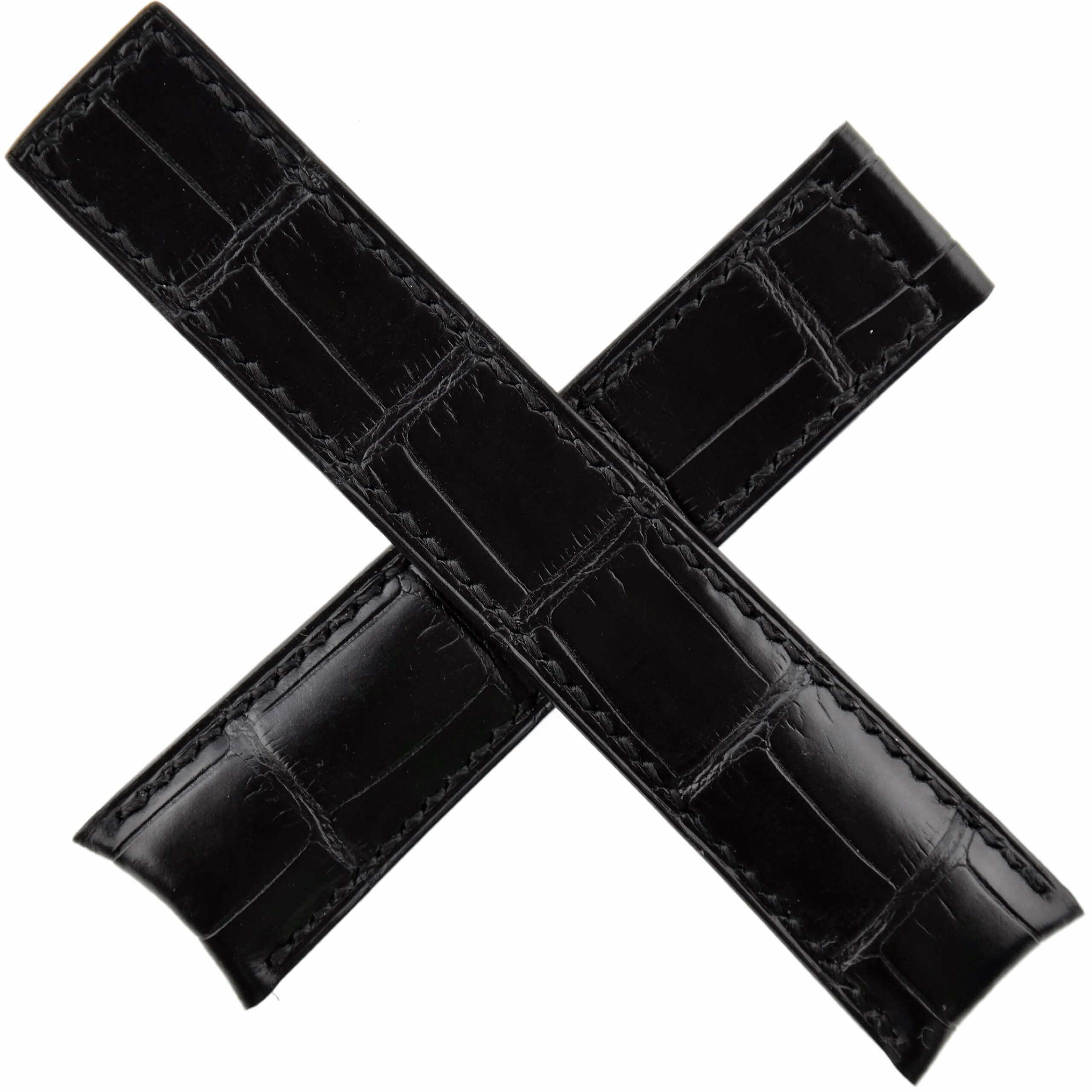 Authentic TAG Heuer Luxury Watch Strap - 20 mm - Curved Ends - Cousu Main