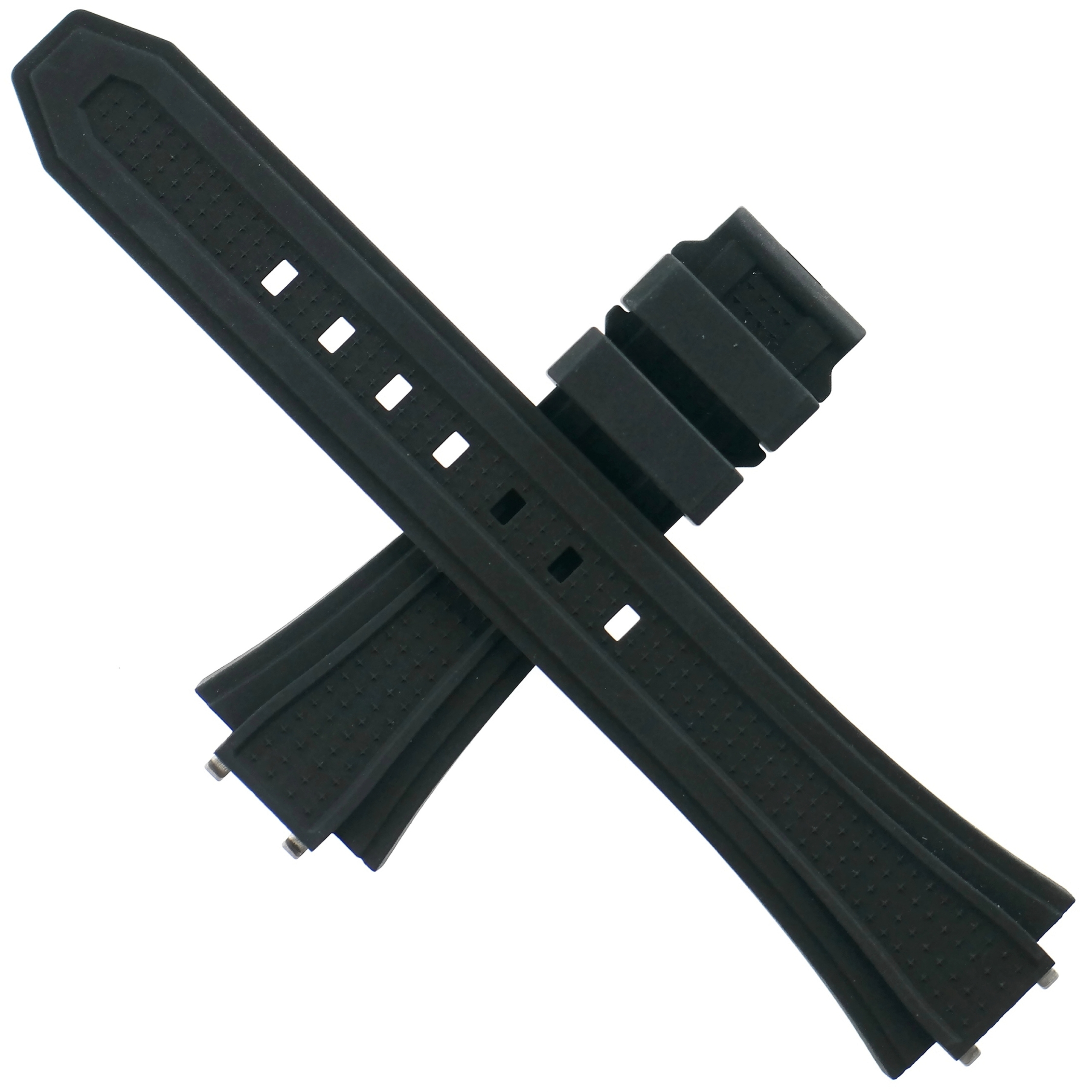 Authentic ZENITH DEFY Skyline 36 - Quick-Change Rubber Watch Strap - Obsidian Black