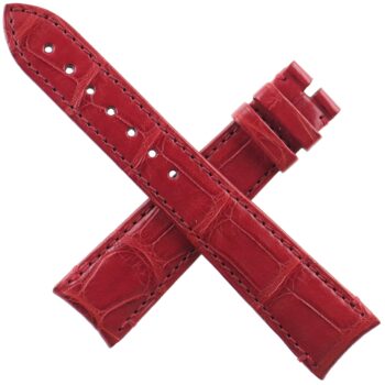 Authentic ZENITH - Luxury Leather Watch Strap - 20-16/115-75 - Red
