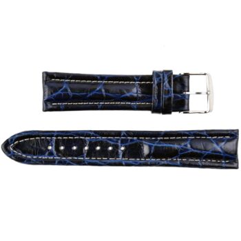 BREIL - Leather Watch Strap - 20 mm - Swiss Made - Blue