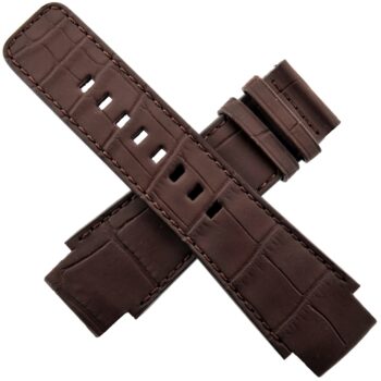 CLERC Geneve - Hydroscaph - Leather Watch Strap - Brown - Genuine Gator