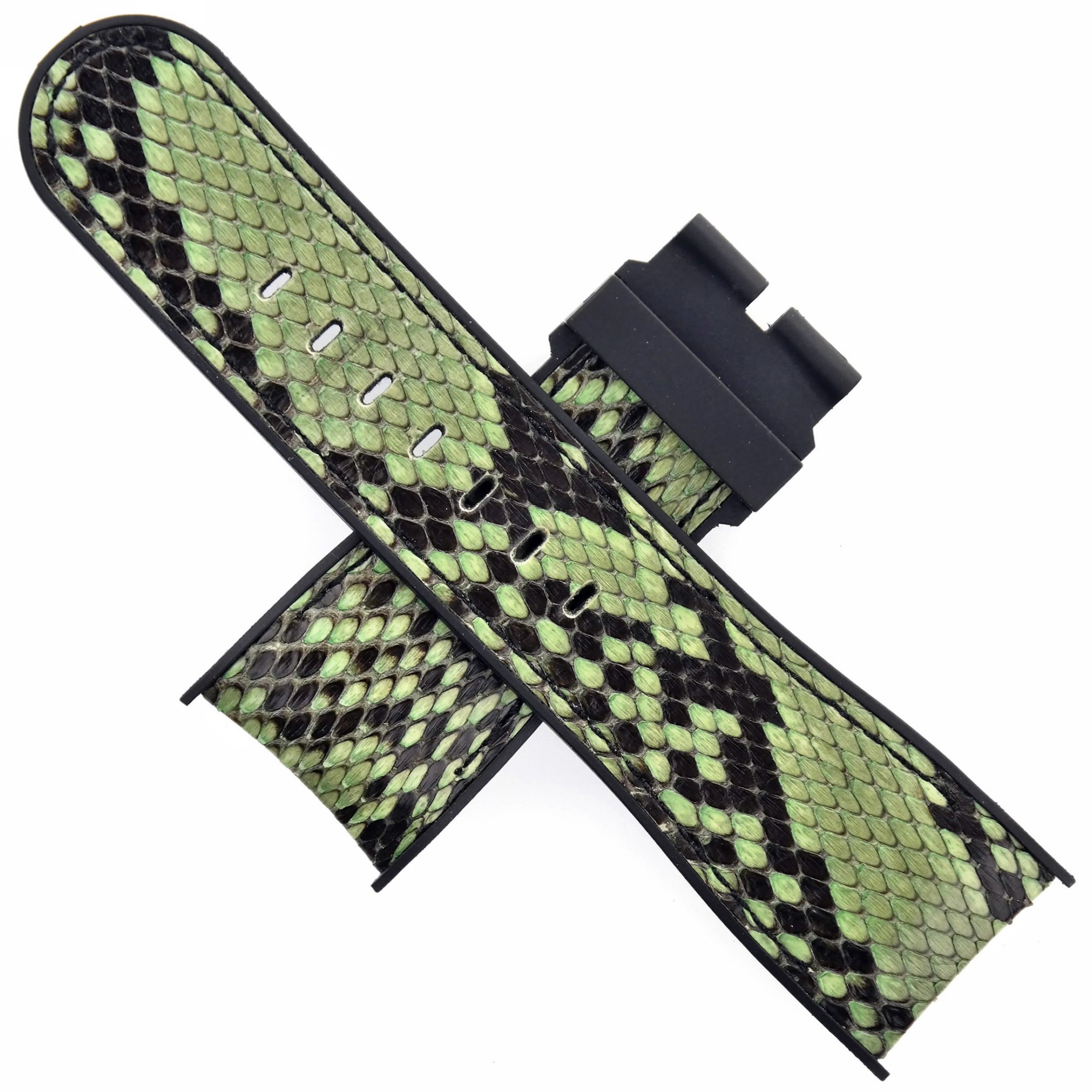 CORUM Bubble Rubberized Leather Watch Strap - 27 mm