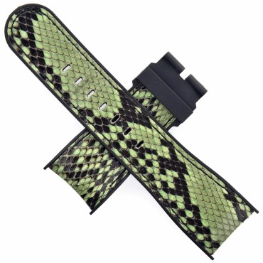 CORUM Bubble Rubberized Leather Watch Strap - 27 mm