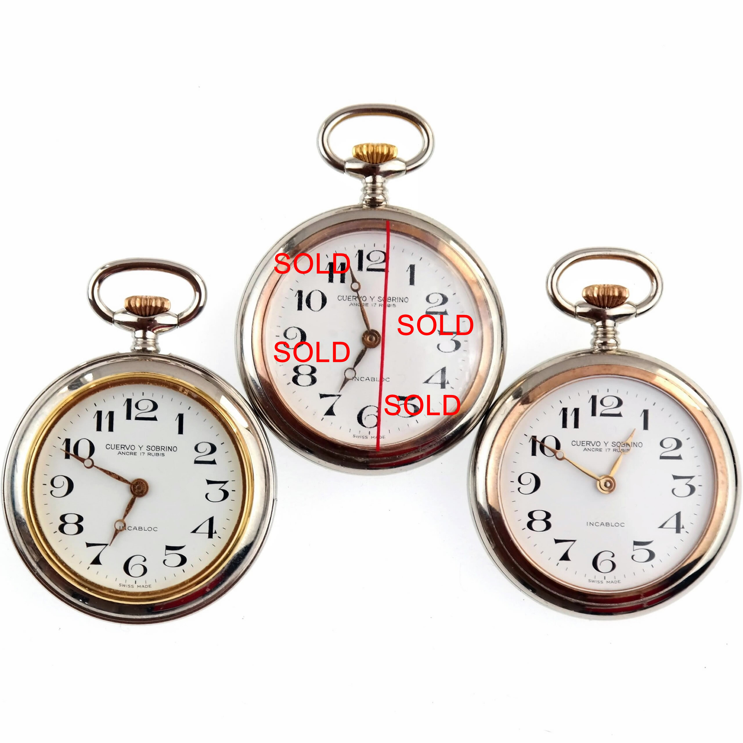 CUERVO Y SOBRINO - Mechanical Pocket Watch - Collector - NOS