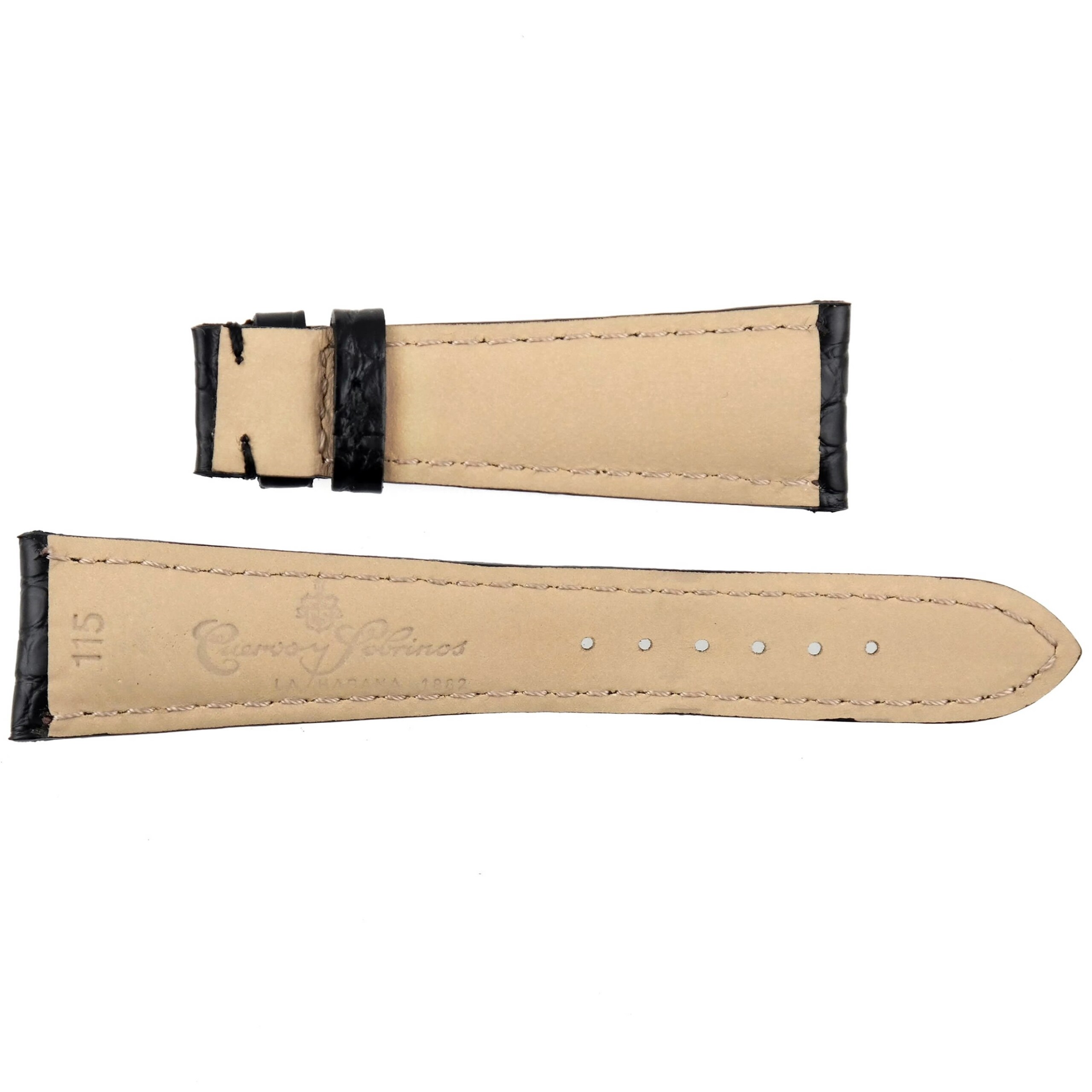 CUERVO Y SOBRINOS - Luxury Watch Strap - 22/16 - 115/70 - Genuine Leather