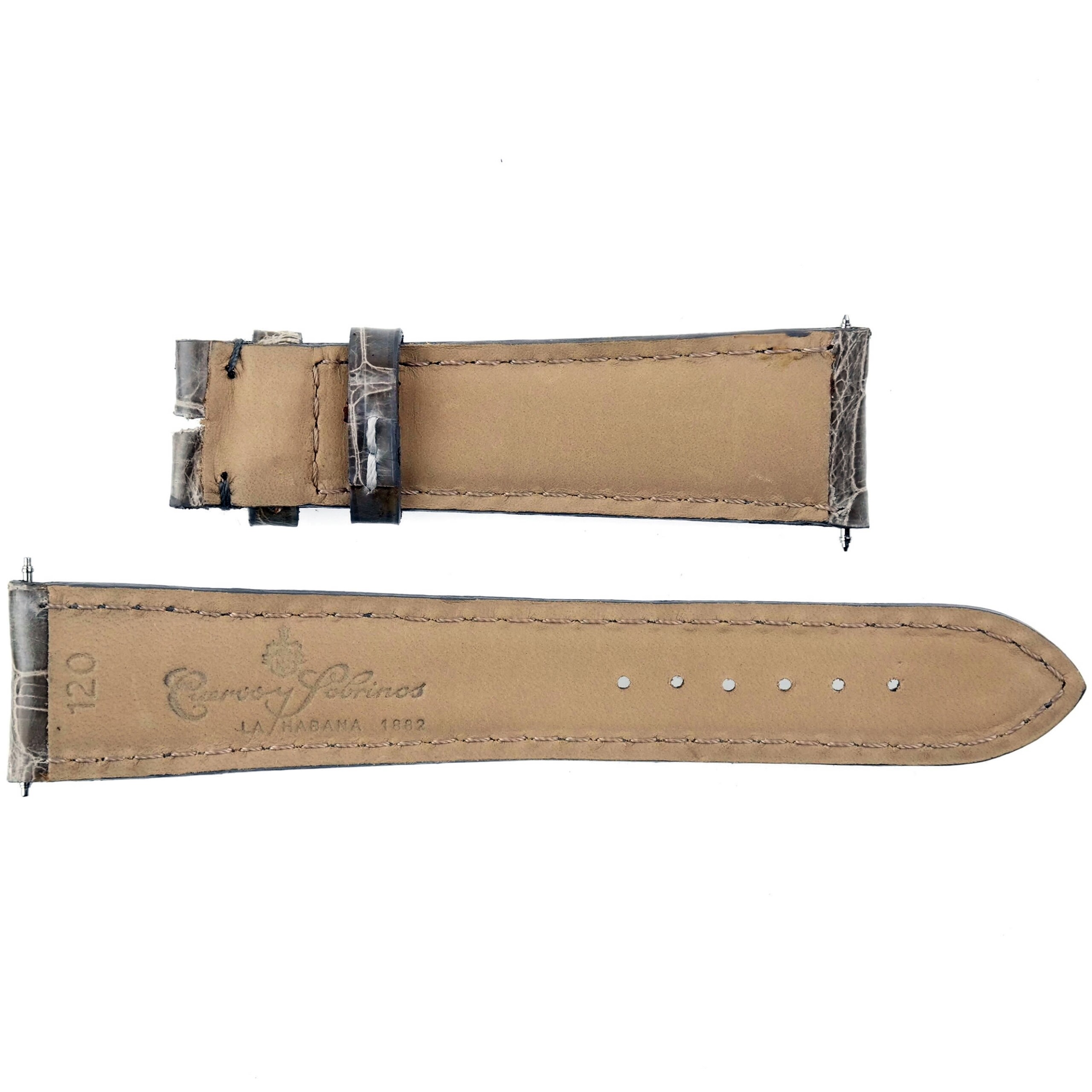 CUERVO Y SOBRINOS - Luxury Watch Strap - 22/18 - 120/75 - Genuine Leather