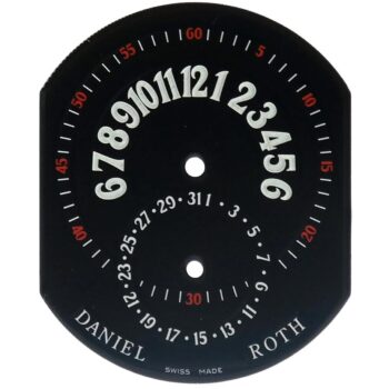 DANIEL ROTH - Premier Retrograde 807.L.10 (Black) Watch Dial