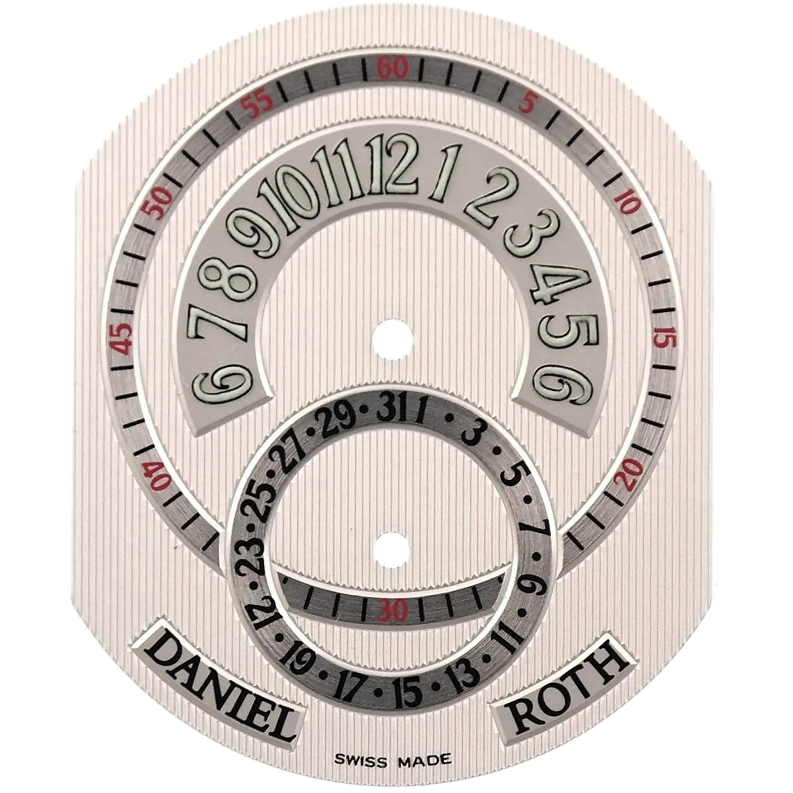 DANIEL ROTH - Premier Retrograde 807.L.10 (White) Watch Dial