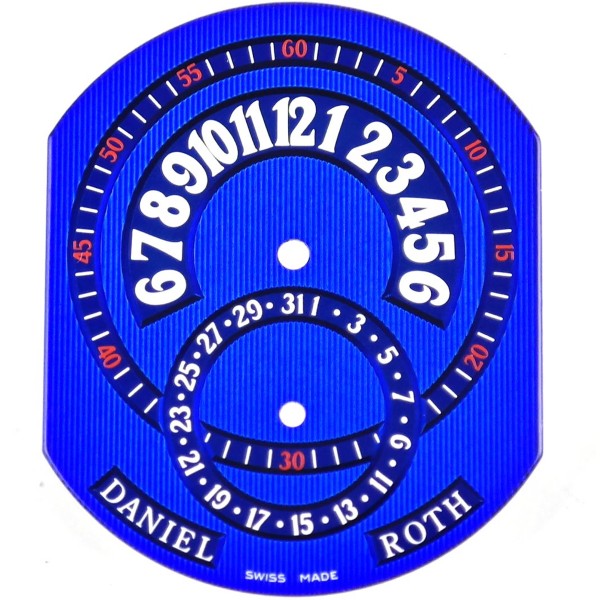 DANIEL ROTH - Premier Retrograde 807.L.40 (Blue) Watch Dial