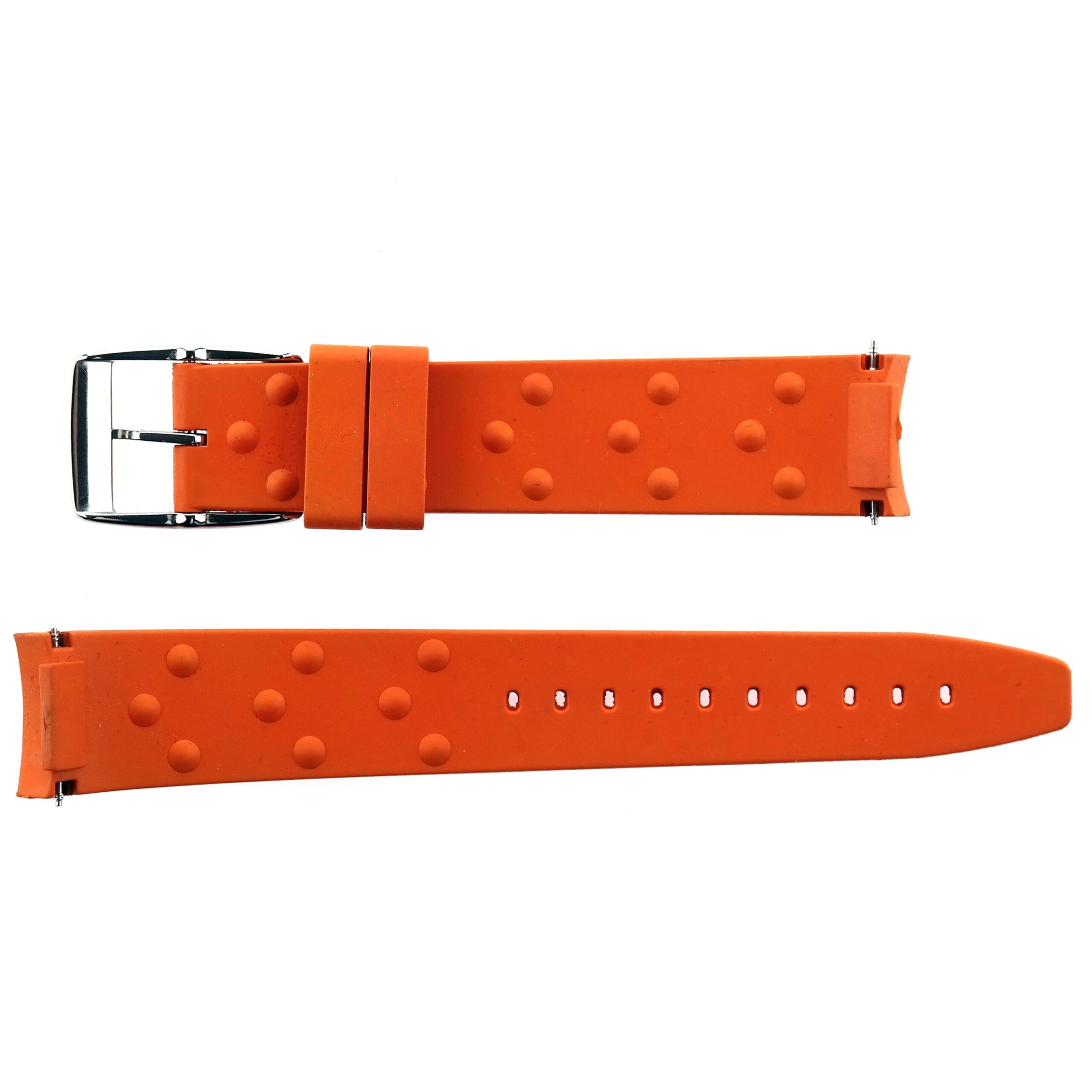DOXA - SUB - Rubber Watch Strap with Buckle - 20/18 90/130 - Orange