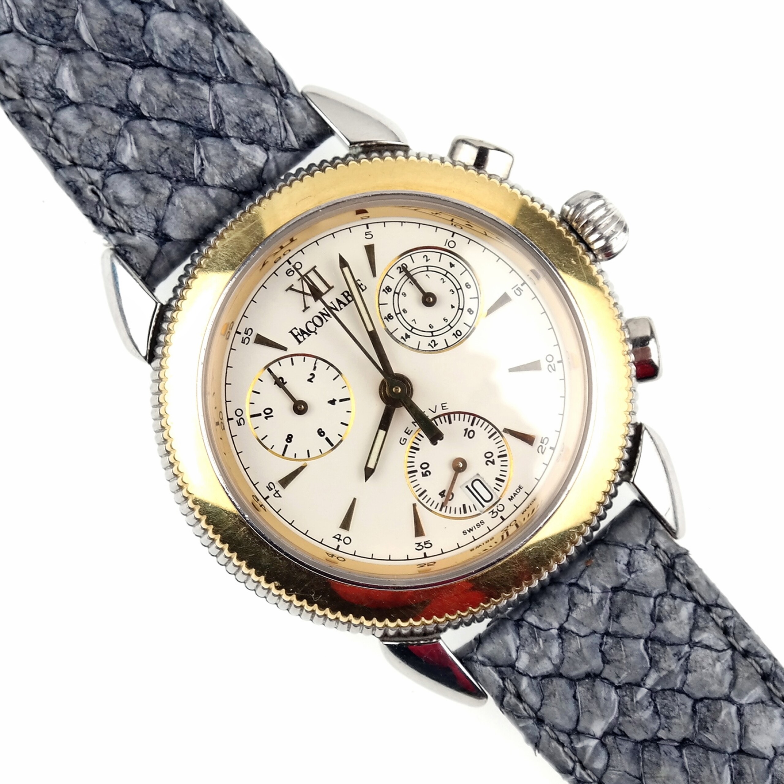FACONNABLE - Geneve -  Swiss Made 251-262 Chronograph Split-Timer Watch