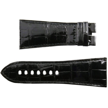 For CARTIER Tank Divan - Luxury Watch Strap - 29-22/105-70 - Lacquered Black