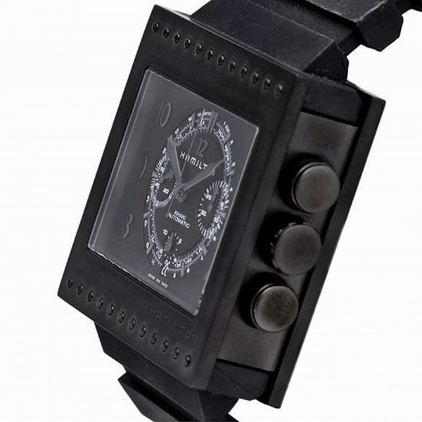 HAMILTON Khaki CODE BREAKER Automatic Chronograph H796860 PVD Titanium Watch