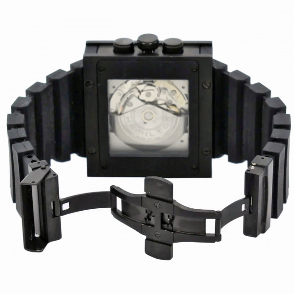 HAMILTON Khaki CODE BREAKER Automatic Chronograph H796860 PVD Titanium Watch