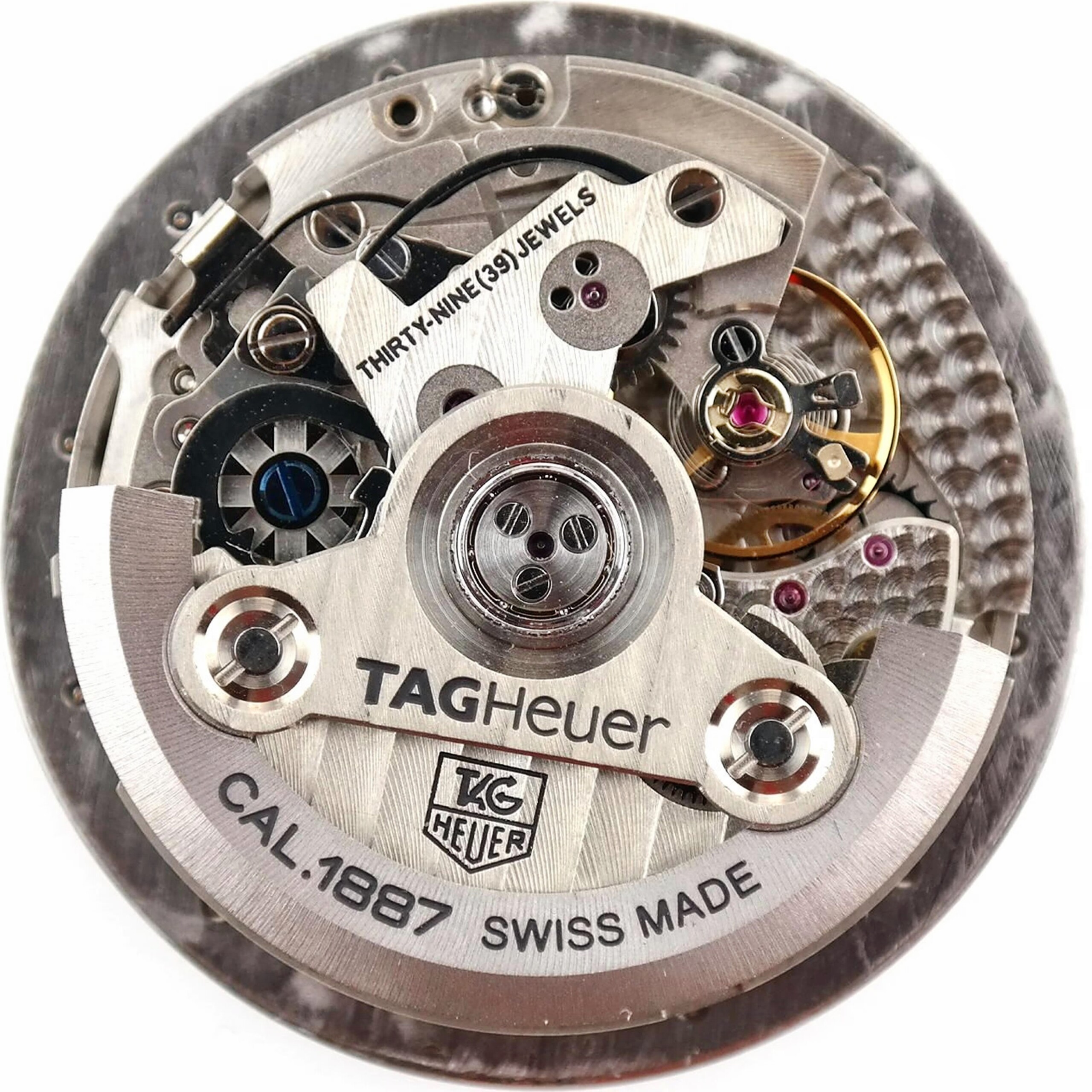 HEUER 300 SLR Calibre 1887 Automatic Column Wheel Chronograph Watch Movement Kit