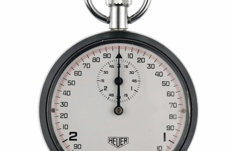 Heuer Micrograph Stopwatch (1/100th of a Second) - vintage - TOP